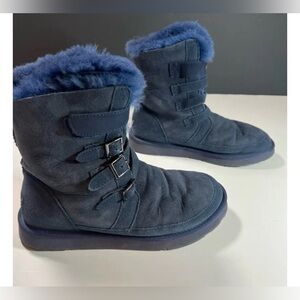 Au&mu fur blue boots
